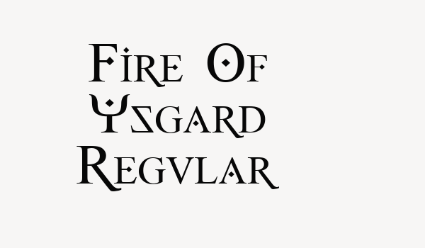 Fire Of Ysgard Regular Font