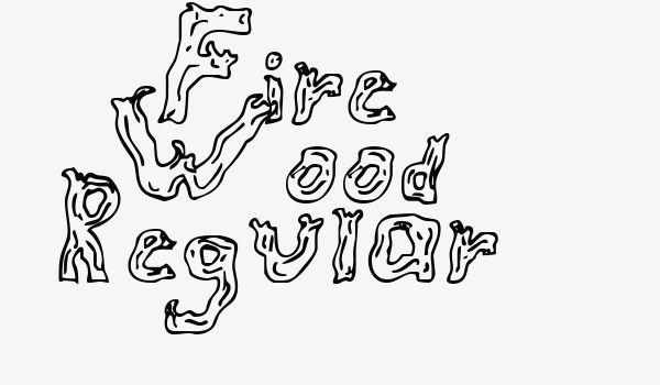 Fire Wood Regular Font