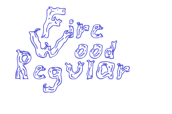 Fire Wood Regular Font