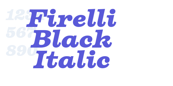 Firelli Black Italic font