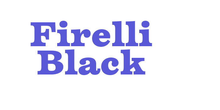 Firelli Black Font