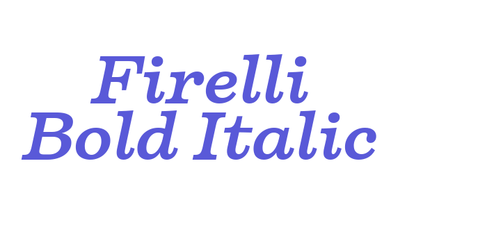 Firelli Bold Italic Font Download