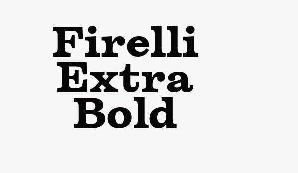 Firelli Extra Bold Font