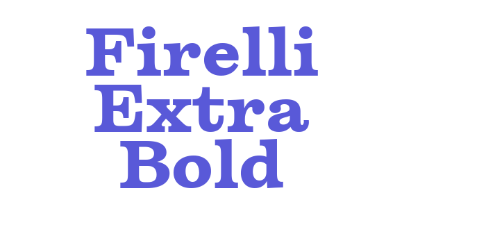 Firelli Extra Bold Font Download