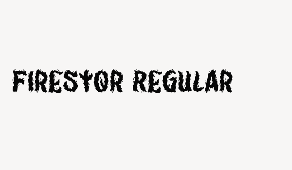 Firestor Regular Font