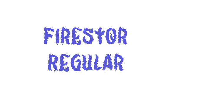 Firestor Regular Font