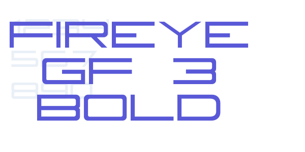 Fireye GF 3 Bold font