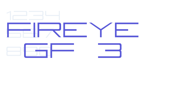 Fireye GF 3 font free