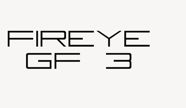 Fireye GF 3 Font