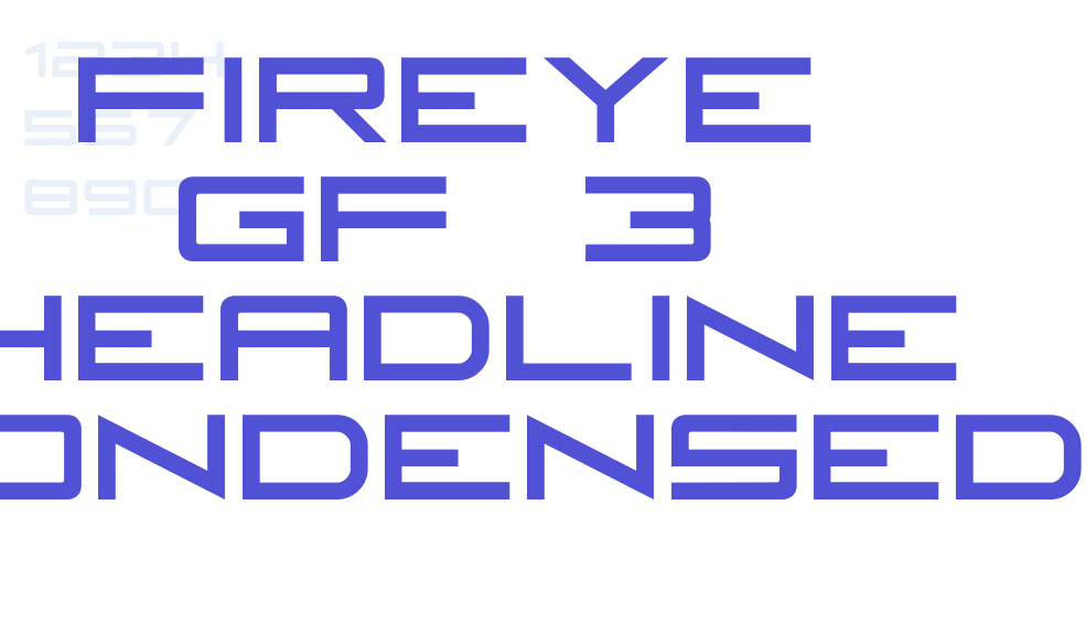 Fireye GF 3 Headline Condensed-font-download