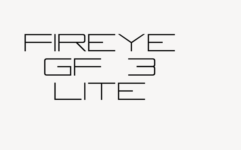 Fireye GF 3 Lite Font