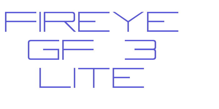 Fireye GF 3 Lite Font