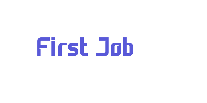 First Job Font Download