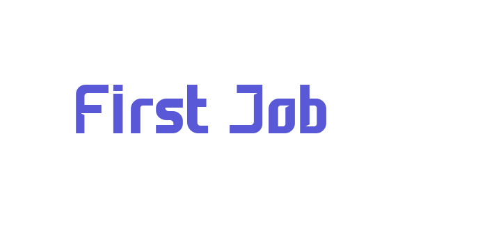 First Job Font