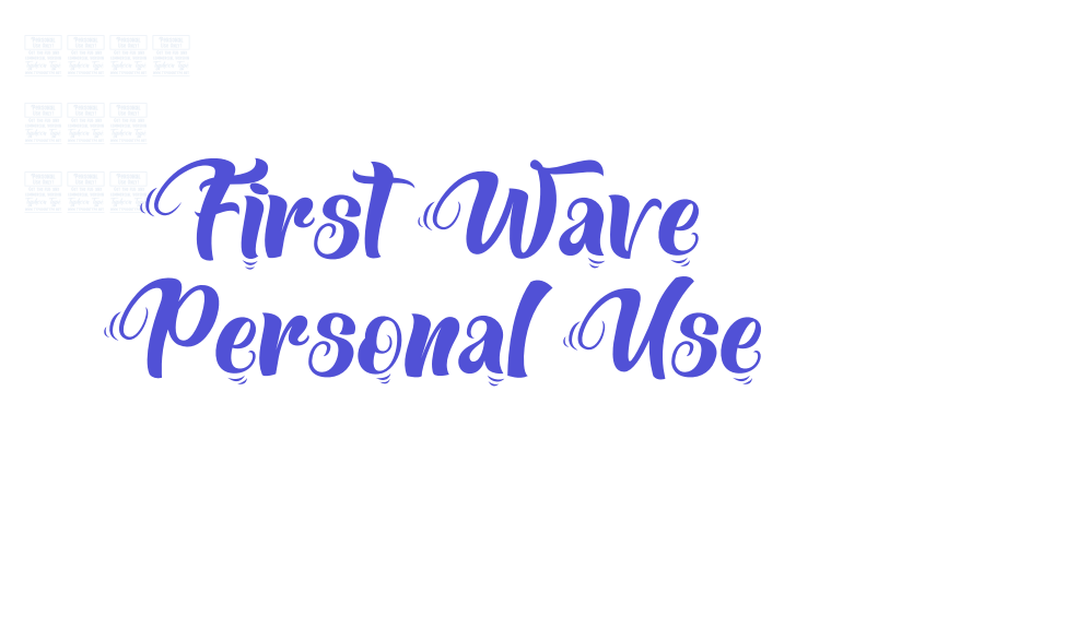 First Wave – Personal Use-font-download