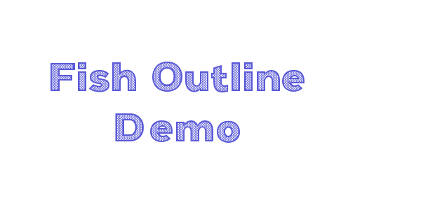 Fish Outline Demo font free