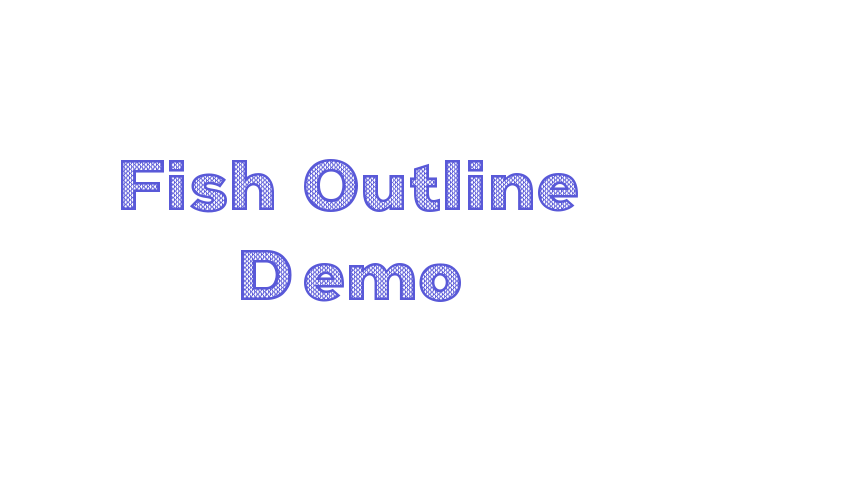 Fish Outline Demo Font Download