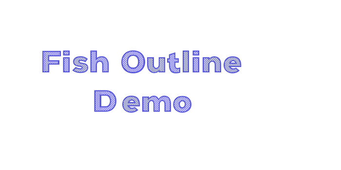 Fish Outline Demo Font Download