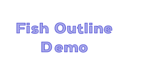 Fish Outline Demo-font-download