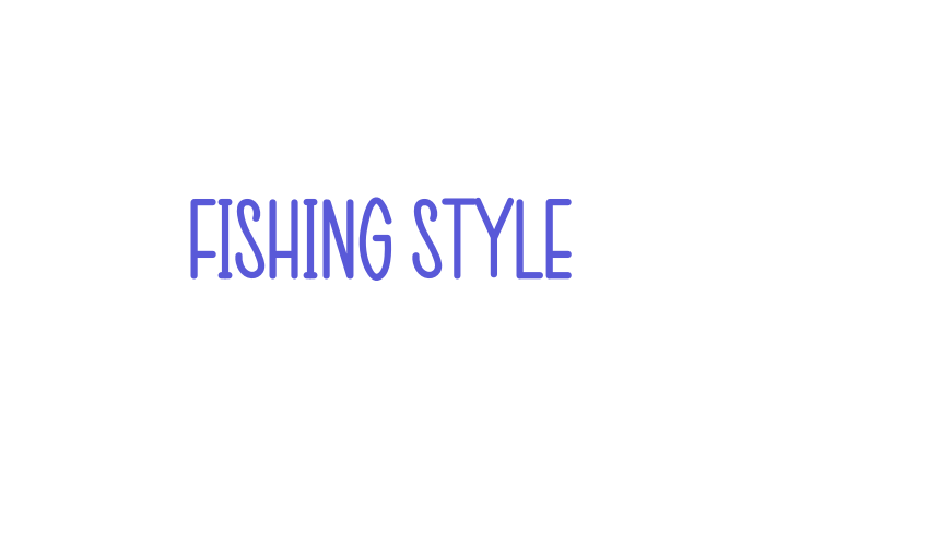 Fishing Style Font