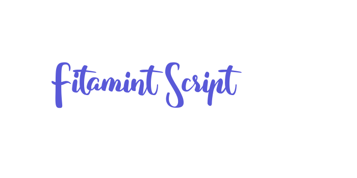 Fitamint Script Font Download