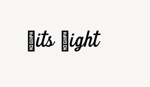 Fits Light Font