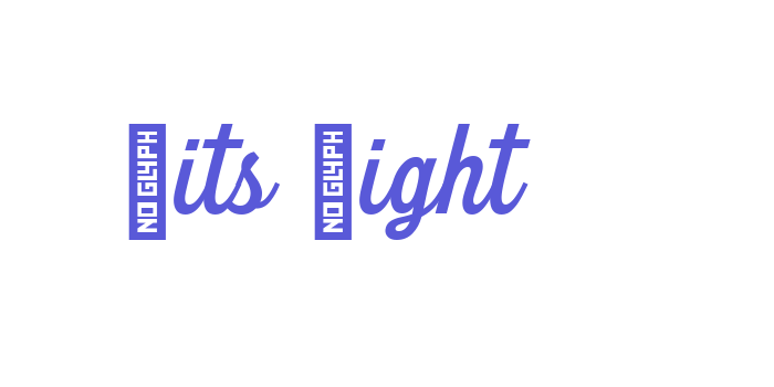 Fits Light Font