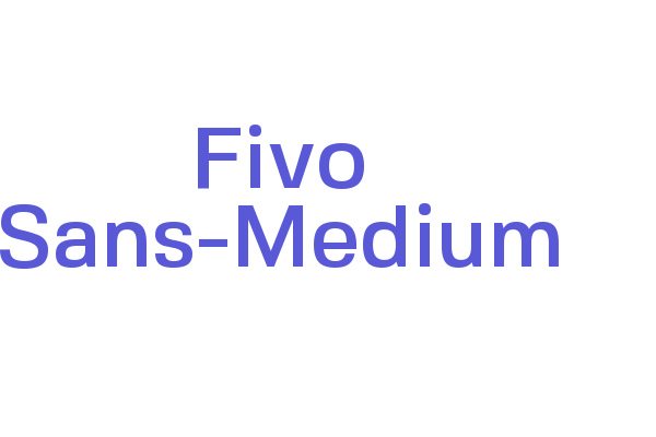 Fivo Sans-Medium Font