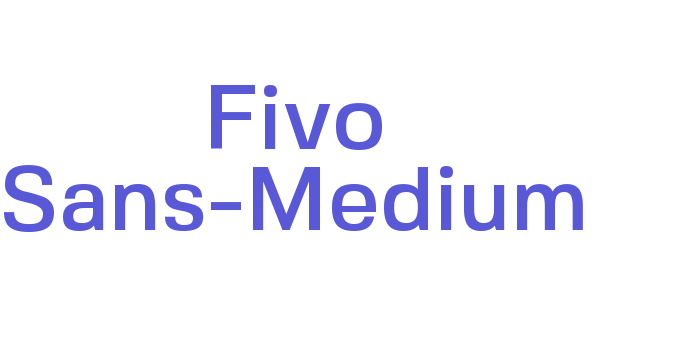 Download Fivo Sans-Medium Font