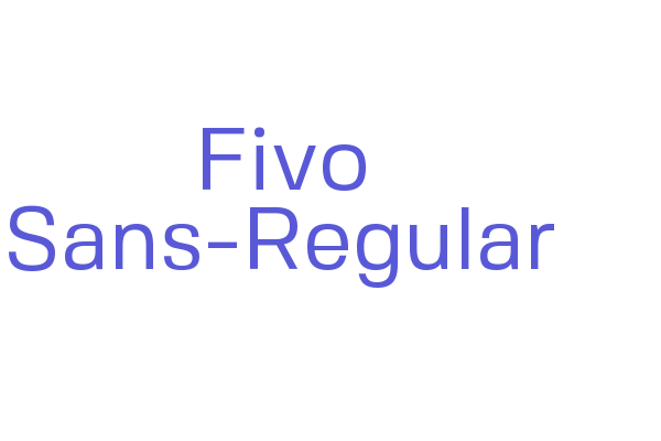 Fivo Sans-Regular Font