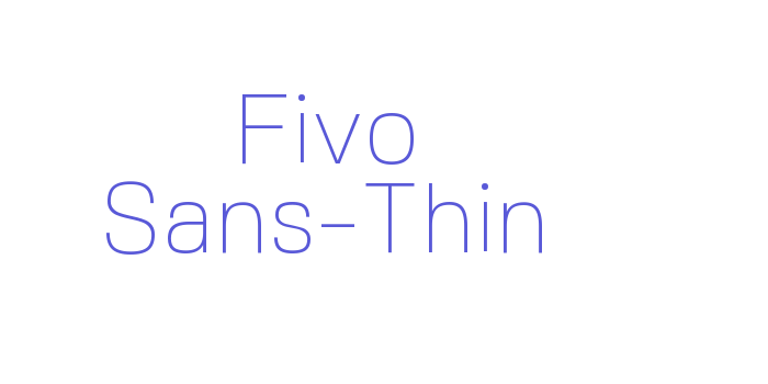 Fivo Sans-Thin Font Download