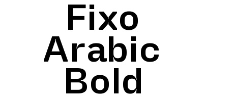 Fixo Arabic Bold