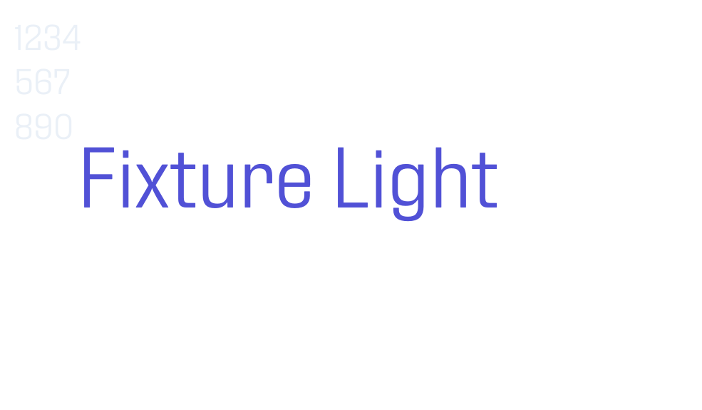 Fixture Light-font-download