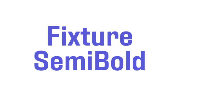 Fixture SemiBold Font Download