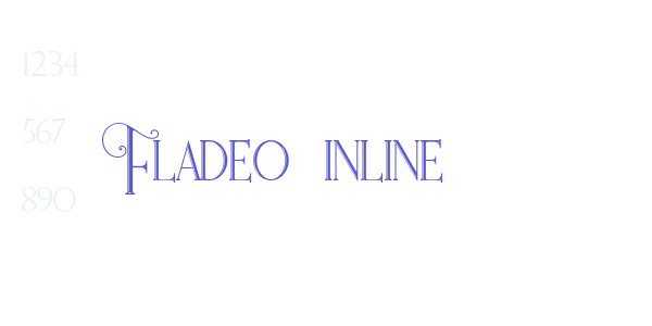 Fladeo inline font free