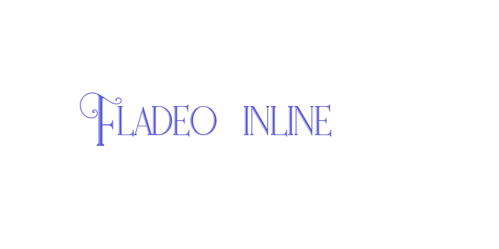 Fladeo inline Font Download