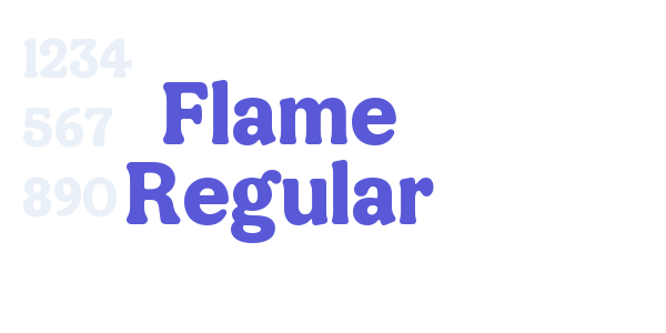 Flame Regular font free