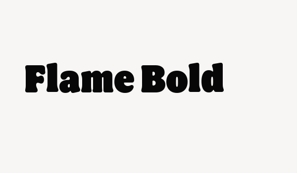 Flame Bold Font