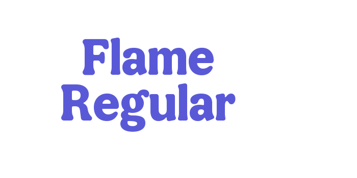 Flame Regular Font