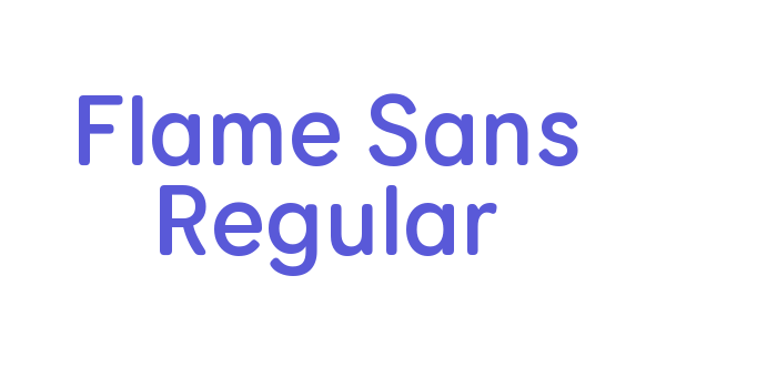 Flame Sans Regular Font Download