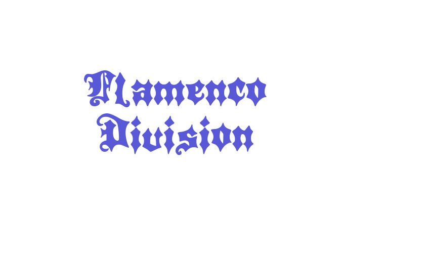 Flamenco Division Font Download