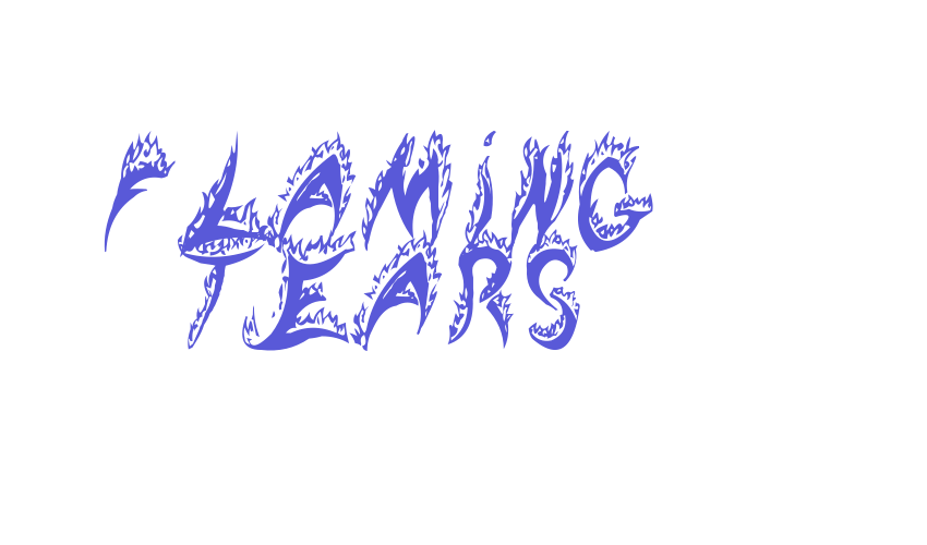 Flaming Tears Font Download