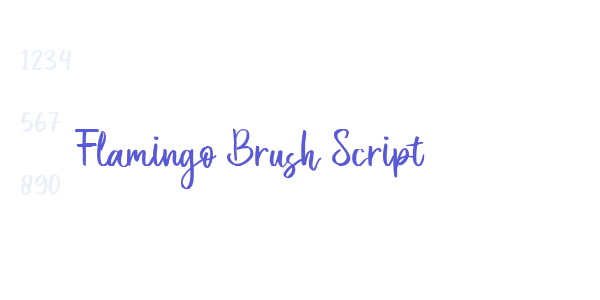 Flamingo Brush Script font