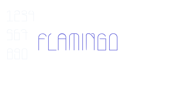 Flamingo font