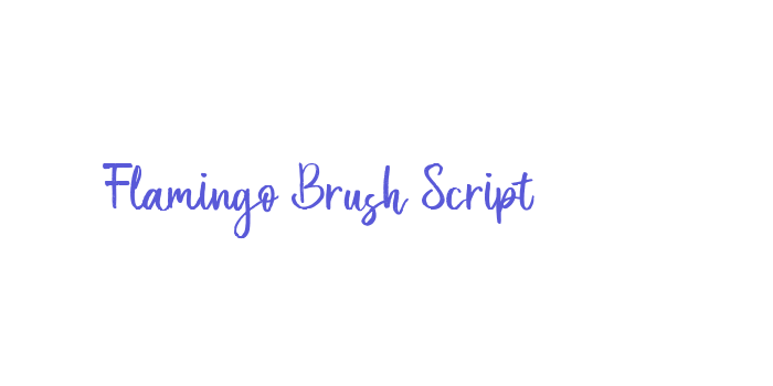 Flamingo Brush Script Font Download