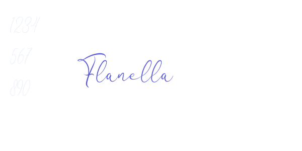 Flanella font free