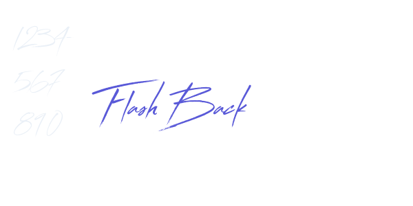 Flash Back font free