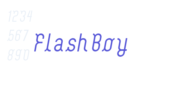 FlashBoy font