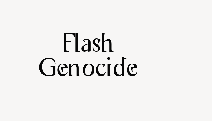 Flash Genocide font download