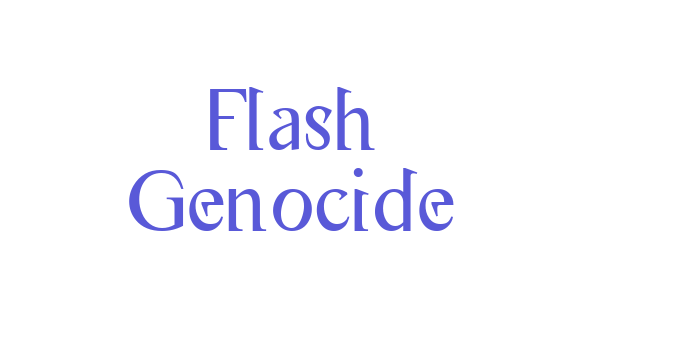 Flash Genocide Font Download